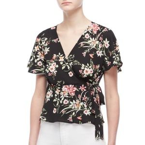 Floral Wrap Top